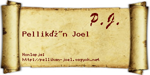 Pellikán Joel névjegykártya